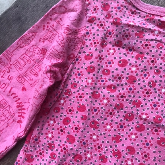 Naartjie Rain Drops Top Fair Pink Buttons Girls 6 - Picture 5 of 8